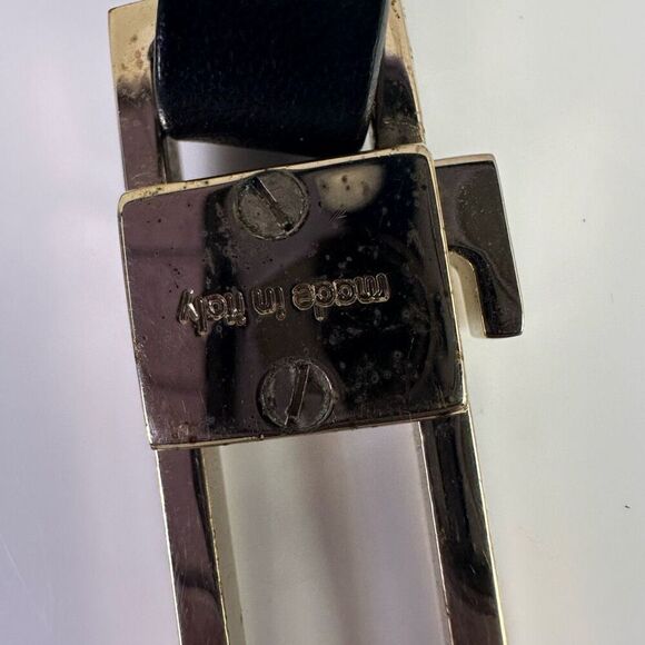 Gucci Bicolor Long Porte Cles Keychain Leather Metal With Pouch And‎ Box - Picture 10 of 12